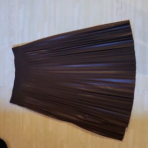 Joe Fresh pleather brown skirt